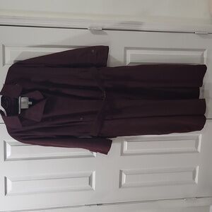 London fog long trench coat with belt